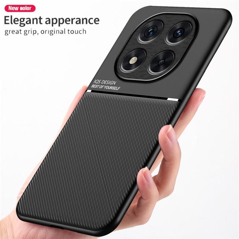 UltraThin Leather Magnetic Case For Xiaomi Redmi Note 14 13 12 11 10 9 Pro Plus Redmi Note 12S 11S 10S Matte Texture Phone Cover