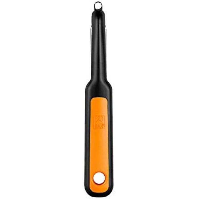 Éplucheur denté en forme de I - BRA - Acier inoxydable - Idéal pour fruits et légumes - Poinçon intégré