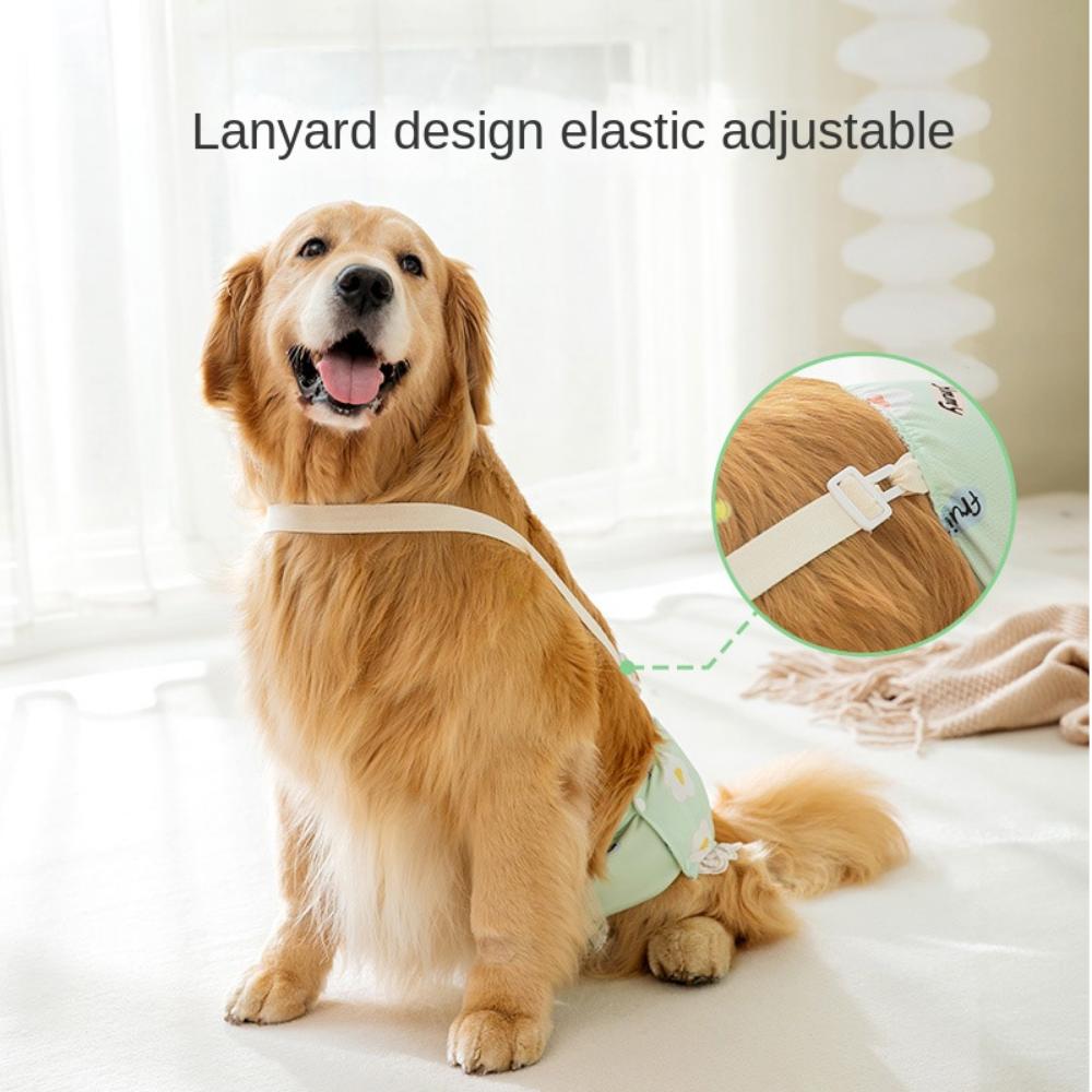 With Straps Female Pet Sanitary Panties Reusable Large Dogs Safety Diapers Pet Underwear Home