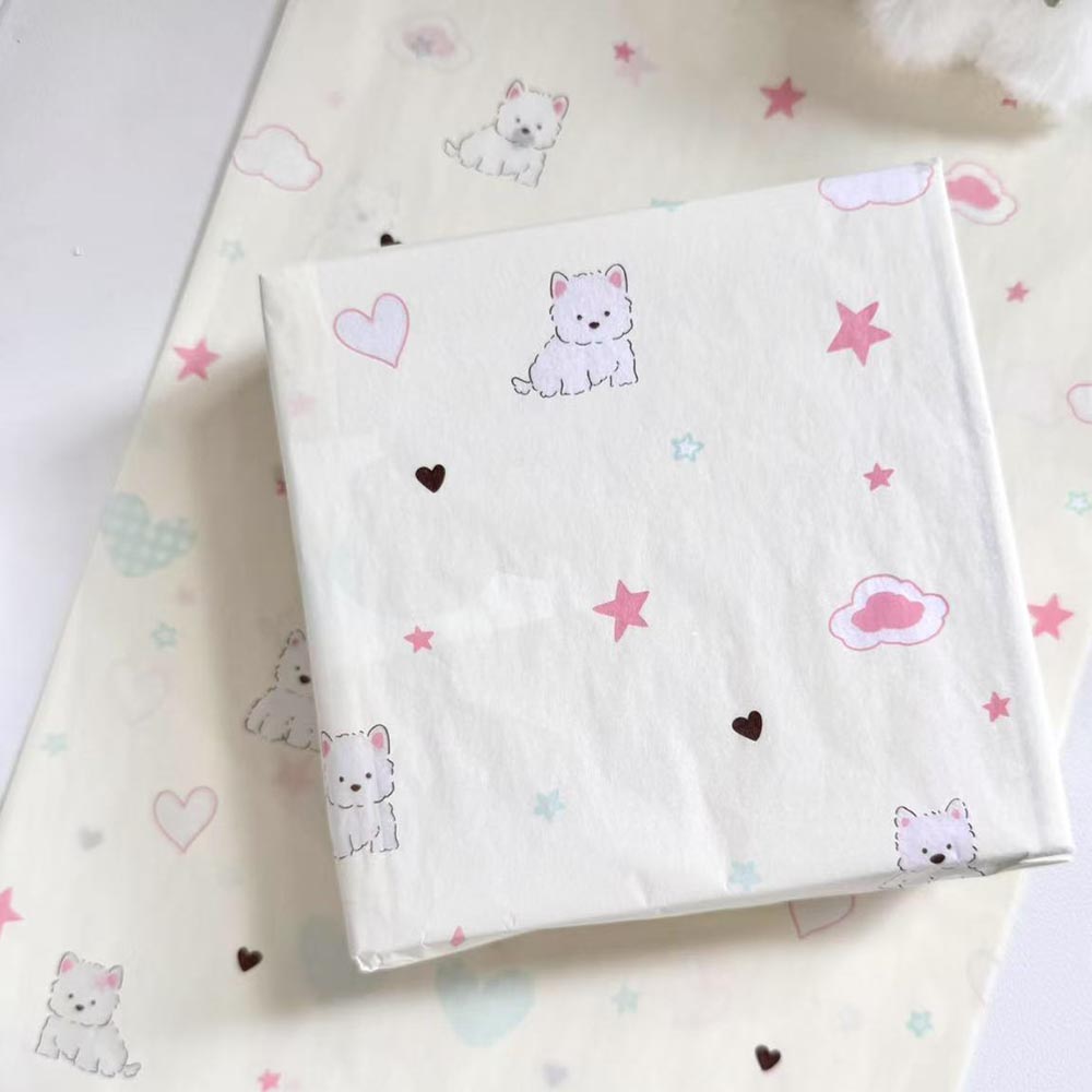 Four-Leaf Clover Tissue Paper Patterned Ice Cream Tissue Paper Tissue Paper Pack Colorful For Party Decoration Holiday Gift