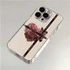 Love Heart Rose Soft Case for iPhone 17 Pro Max, Compatible with iPhone 13 Pro/16e/15/13/14