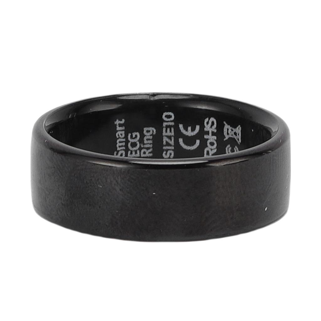 Smart Ring Health Tracker Aluminum Alloy 5ATM Rainproof Wearable Smart Ring with APP Charging Case F