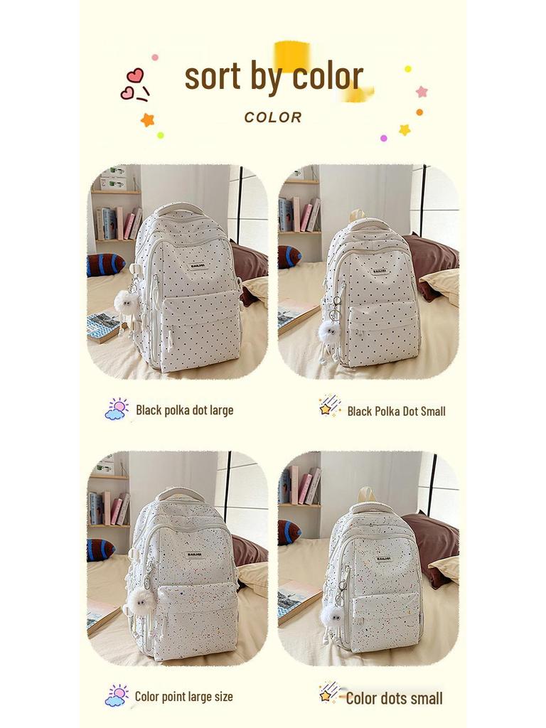 Korean Style Casual Printed Student Backpack: Lightweight, Versatile, Large Capacity