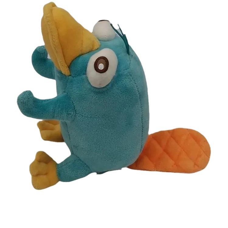 Light Blue Platypus Plush Toy - Cute Terry Doll for Students
