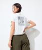 DISCOVERY EXPEDITION Freshvent Women'S Washed Crop Outdoor Frame Graphic Short Sleeve T-Shirt (White)