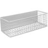 Wire Mesh Magnetic Storage Basket Trash Container Desk Tray Office Organizer for Refrigerator Microwave Oven Magnetic Surface Kitchen Office White