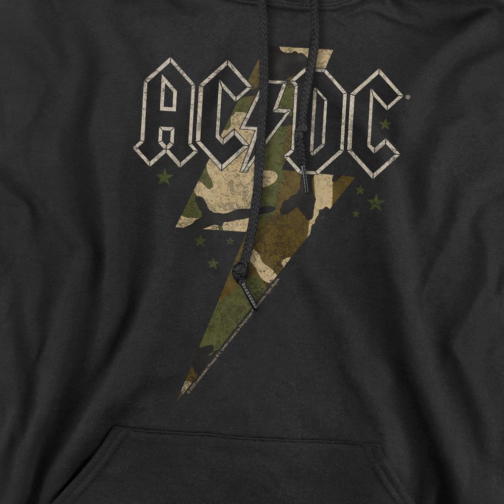 AC/DC Mens Camo Bolt Hoodie
