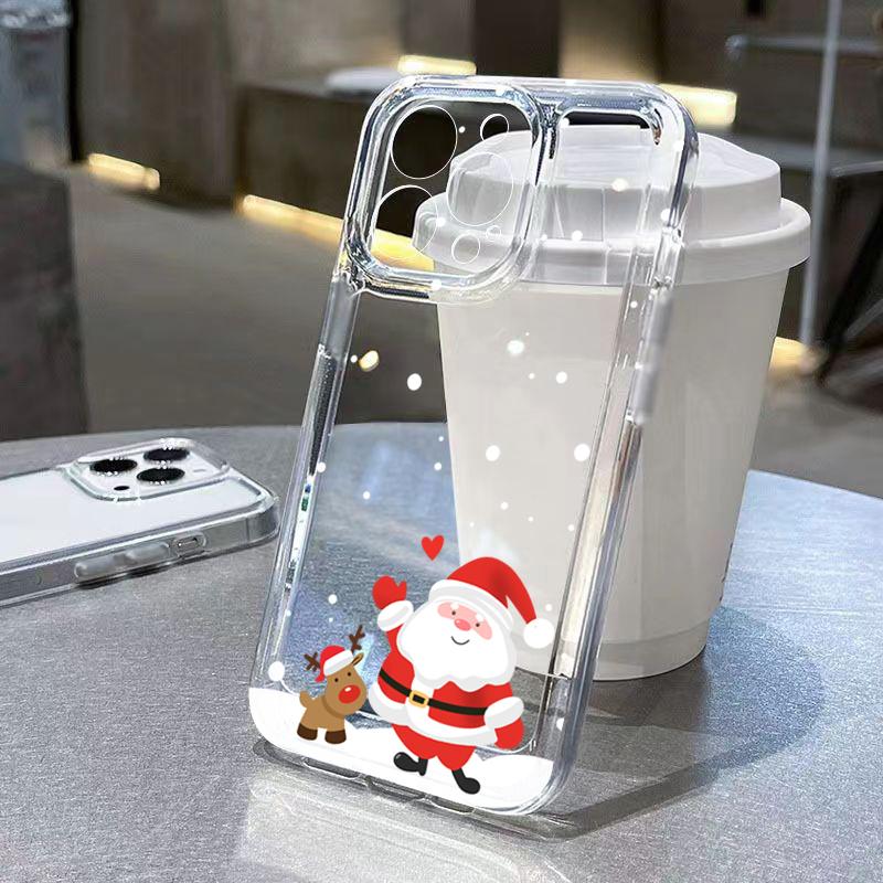 

Christmas Antler Bow Print Pattern Design Protective Cover for iPhone 17 16 15 14 13 12 11 16E Series Pro Max Plus iphone 17