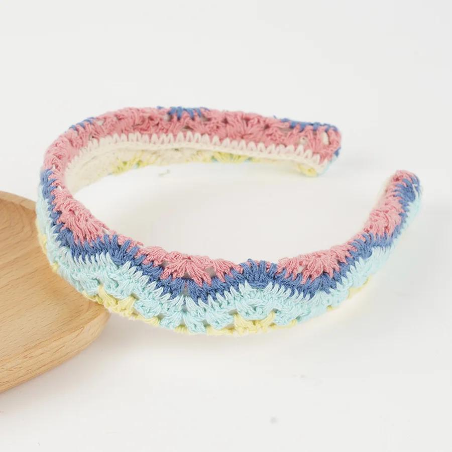 NEW Knitted Headband Bohemian Style Summer Seaside Vacation Handmade Head Band Hair Accessories for Women Girls