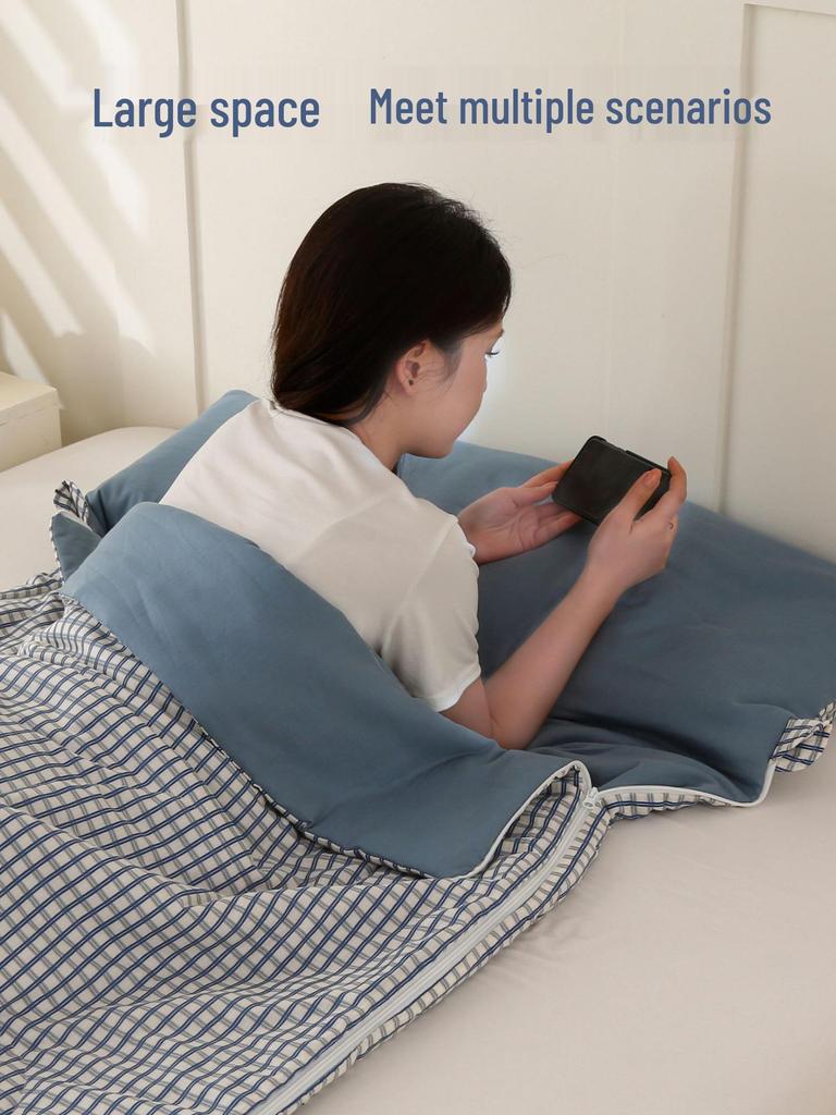 Class A Cotton Gauze Sleeping Bag: Lightweight, Portable for Adults - Ideal for Summer, Travel, Camping, Car Use