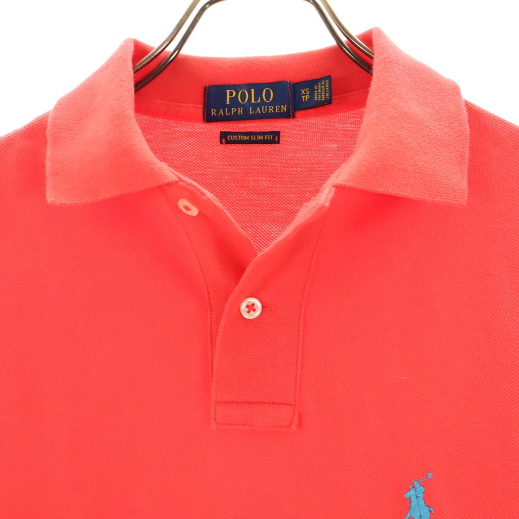 Polo Ralph Lauren Short Sleeve Custom Slim Fit Polo Shirt XS Red Series Men's Used
