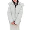 Ladies' Fashionable Solid Color Long Sleeved Loose Warm Hooded Jacket