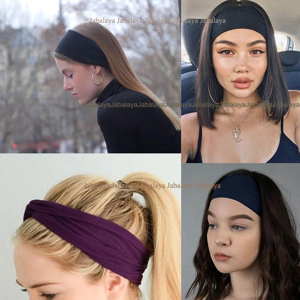 Sports Head Band Elastic Headbands Sweatband Yoga Hairband Sport Hairband Anti-slip Elastic Bands