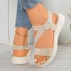 Fashion 2025 Summer New Outdoor Sports Beach Diagonal Heel Women's Comfortable Open Toed Sandals