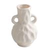 White Ceramic Decoration Dried Flowers Flower Vases Living Room Flower Arrangement Dining Table Foyer Decorations  Home Decor