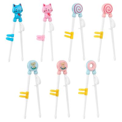 Cute Correct Usage Children Cartoon Learn Chopsticks Eating Training Chopsticks
