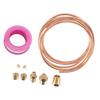 9Pcs Durable Metal Material Oil Pressure Gauge Tubing  Instrument Pipeline Installation
