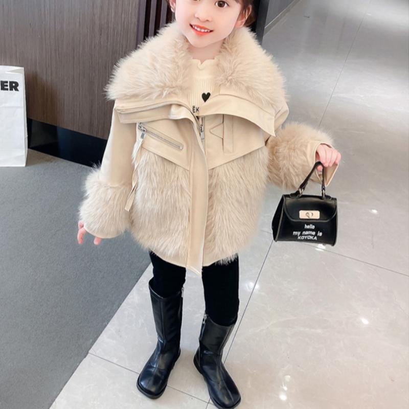 Dívčí vatovaný kabát Podzimní a zimní oblečení pro holčičky Zesílené topy a bundy