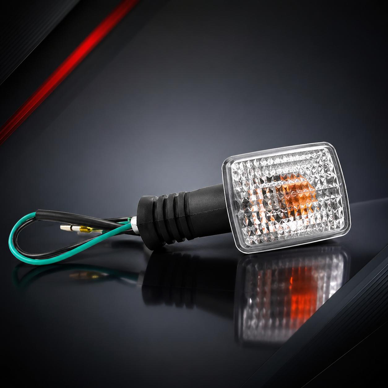 Motorcycle Side Indicator for Hero Splendor | Bike Turn Signal Light | Amber Indicator Lamp Motorcycle Turn Signal Li
