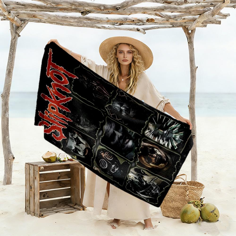 Slipknot gemütliches Strandtuch Langlebig perfekt für Reisen Strand Schwimmen Lebendiges Muster Geburtstags-/Weihnachtsgeschenk
