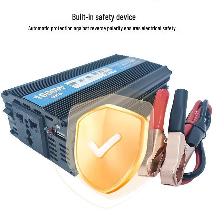 2000W 12V to 220V Modified Sine Wave Car Inverter for Outdoor Solar Power Use