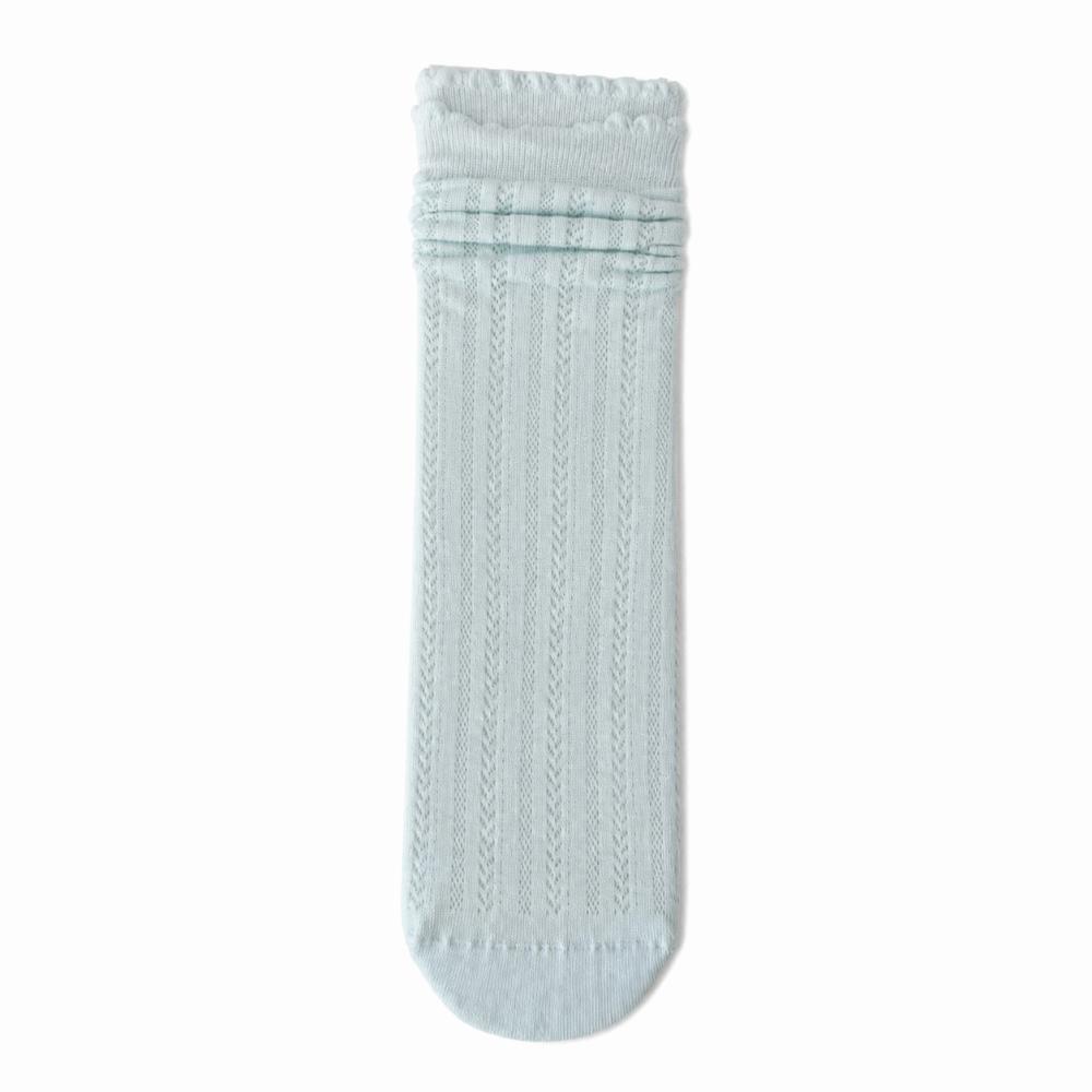 1Pair Ruffle Spring Summer Socks Solid Color Lace Socks Sweet Middle Tube Socks Women Girls