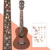 23inch Ukulele Fretboard Sticker Guitar Inlay Sticker Thin Inlay Sticker Fretboard Decals Marker for Guitar Bass Ukulele