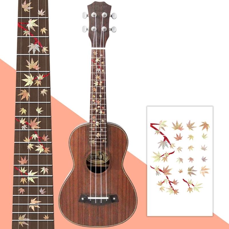 23inch Ukulele Fretboard Sticker Guitar Inlay Sticker Thin Inlay Sticker Fretboard Decals Marker for Guitar Bass Ukulele