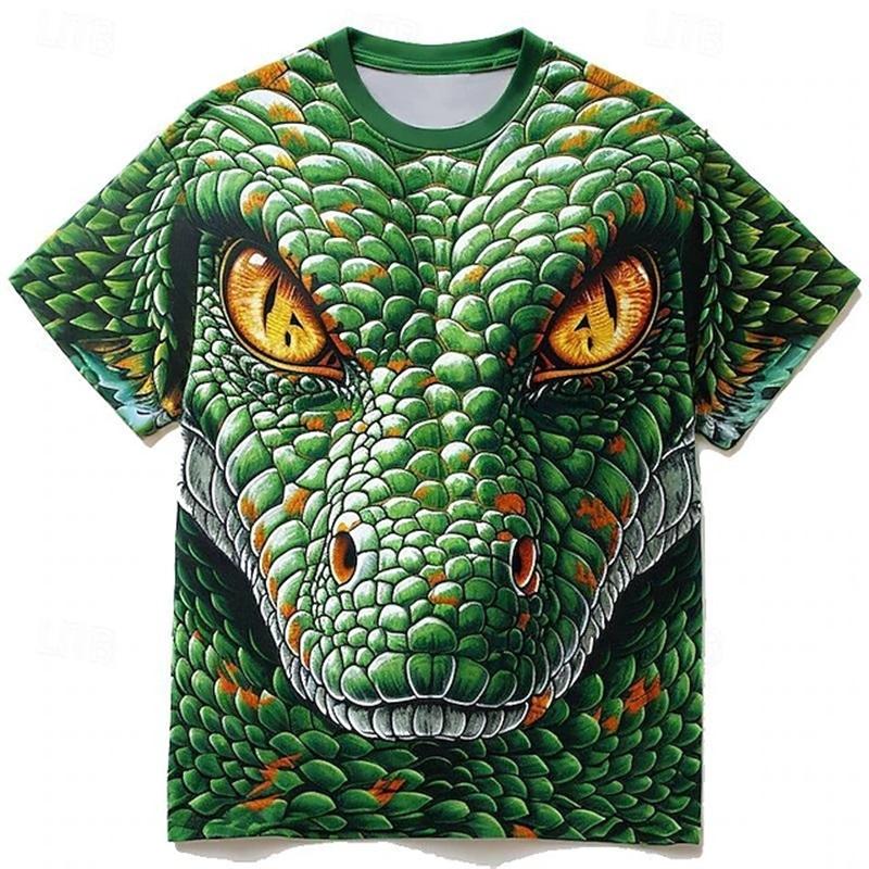 Full Print Animal Dinosaur T Shirt For Men 3D Print Short Sleeve
