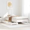 Solid Wood Bed without Mattress White 75 x 190 cm Pine Wood