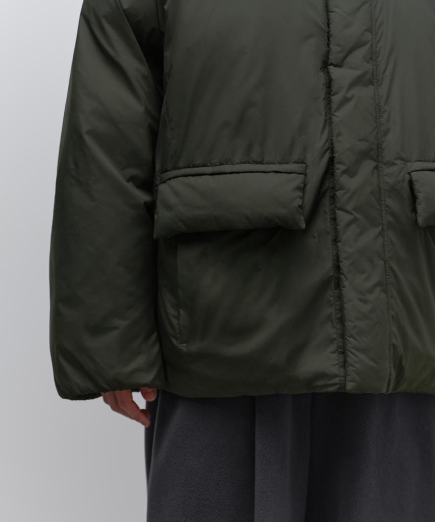Musinsa Standard Non-Quilted Hooded Padded Jacket [Khaki]