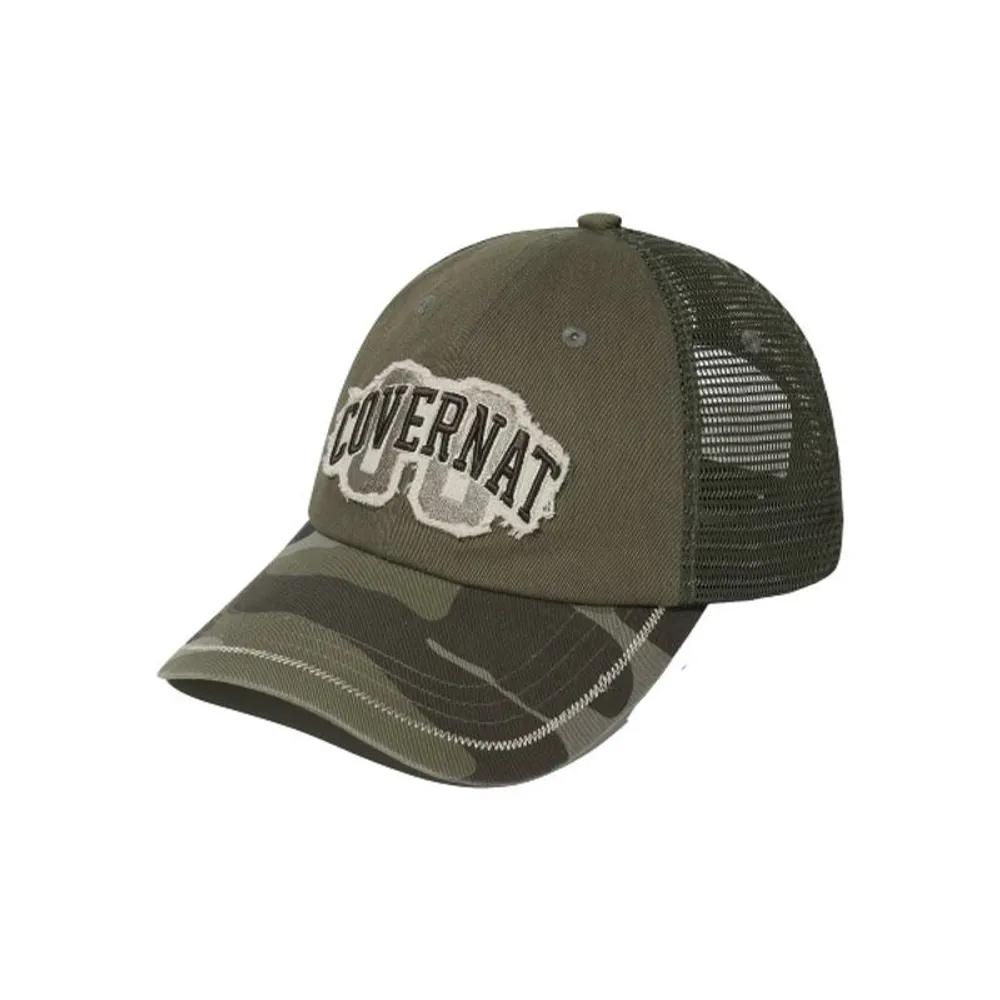 

Baseball Cap Cozy Fit Arch Logo Vintage Applique Trucker Cap Khaki 601633 F