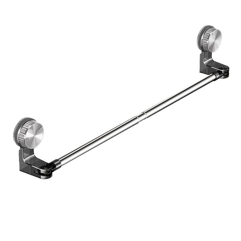 

Bathroom Suction Cup Towel Holder Retractable 30-60cm No Drilling Towel Rack Kitchen Bathroom Towel Slippers Organizer Shelf Acc