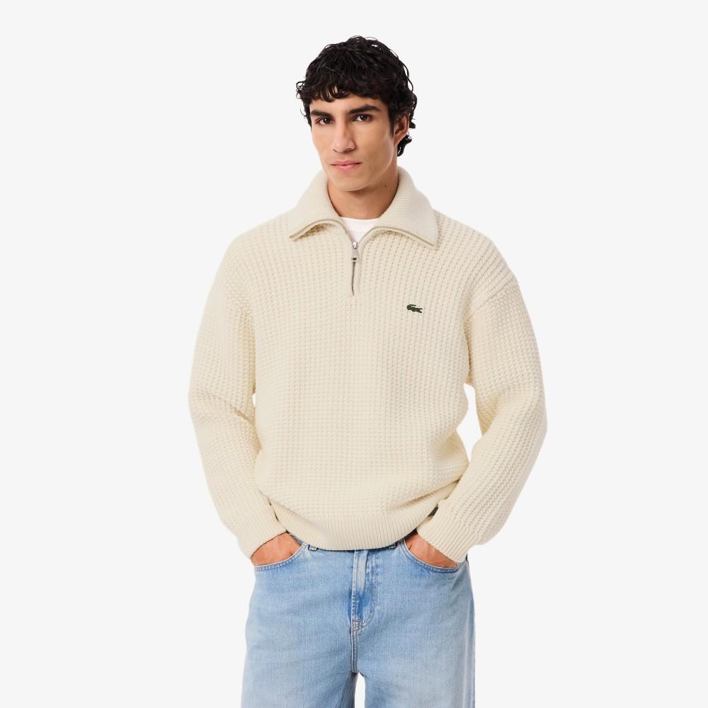 Lacoste Men's Scasi Knit Collar Sweater AH5205-55NXFJ