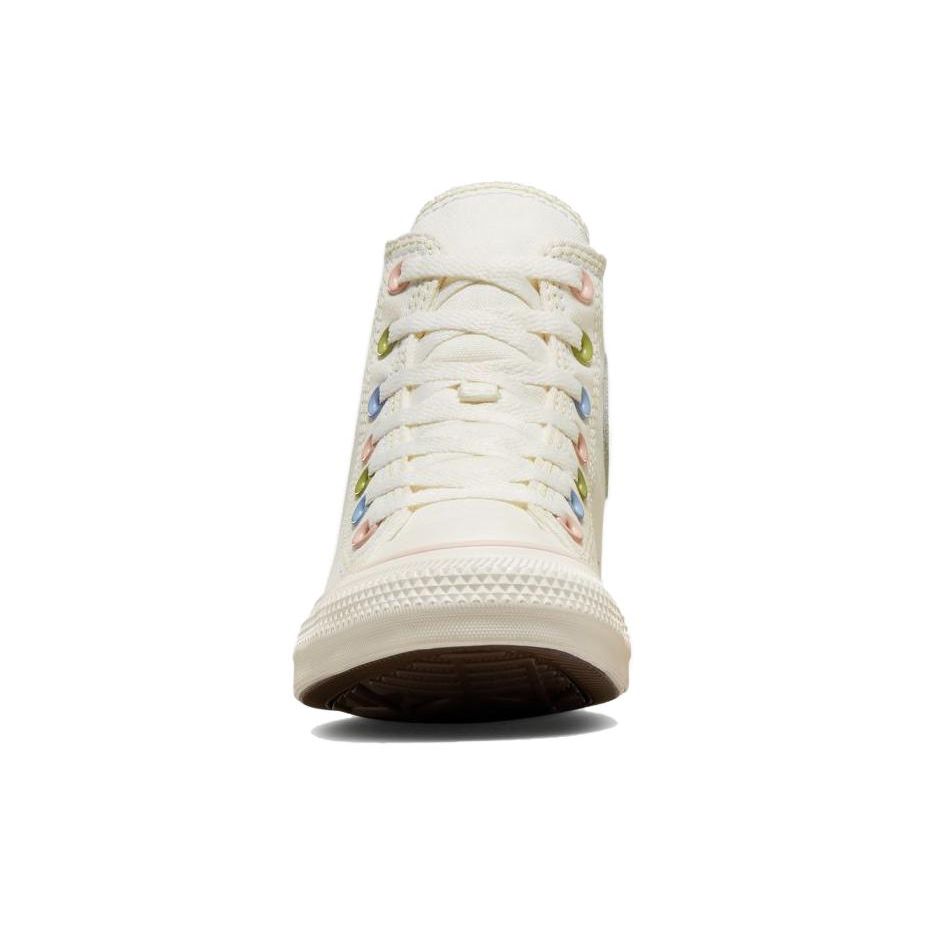 Converse All Star Versatile Comfortable High-Top Canvas Shoes Unisex Sneakers White Blue Pink A04638C