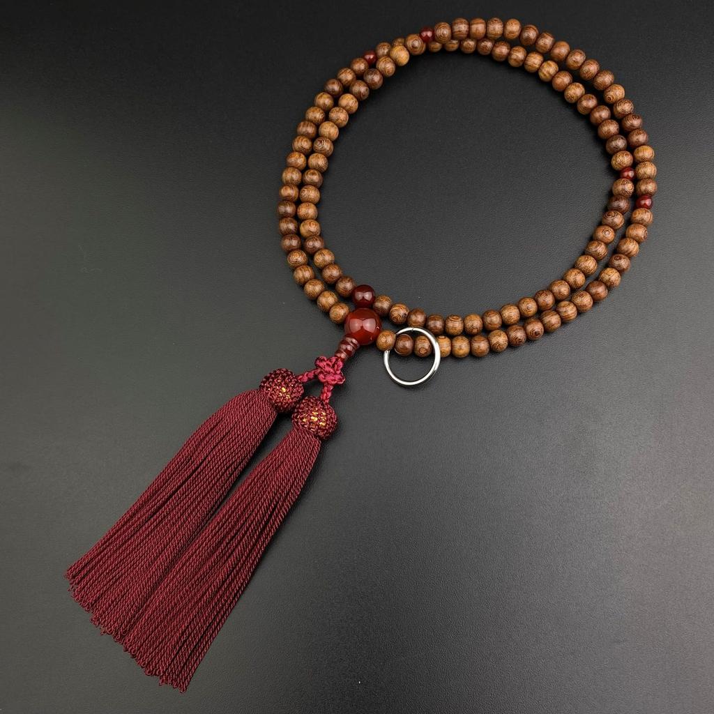 Myorenka Soto Zen Buddhist Formal Buddhist Prayer Gold Sandalwood Shaku Double with Prayer Bead Zen Buddhist Memorial Respect for the Aged Day Gift