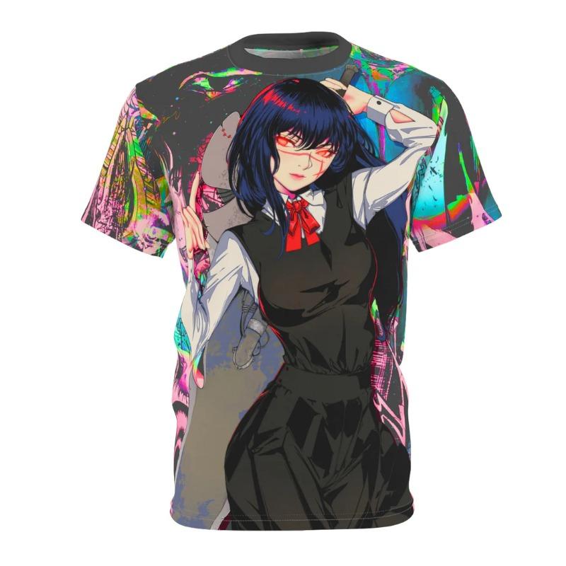 2026 New Men Hatsune Miku Anime Print T Shirt Neon Cyberpunk Style Short Sleeve Tee for Vocaloid Fans and Streetwear Summer Tees