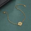 Dawapara Vintage Pentagram Bracelet Sun Supernatural Pentacle Charm Bracelet Wiccan Couple Jewelry Stainless Steel Gift