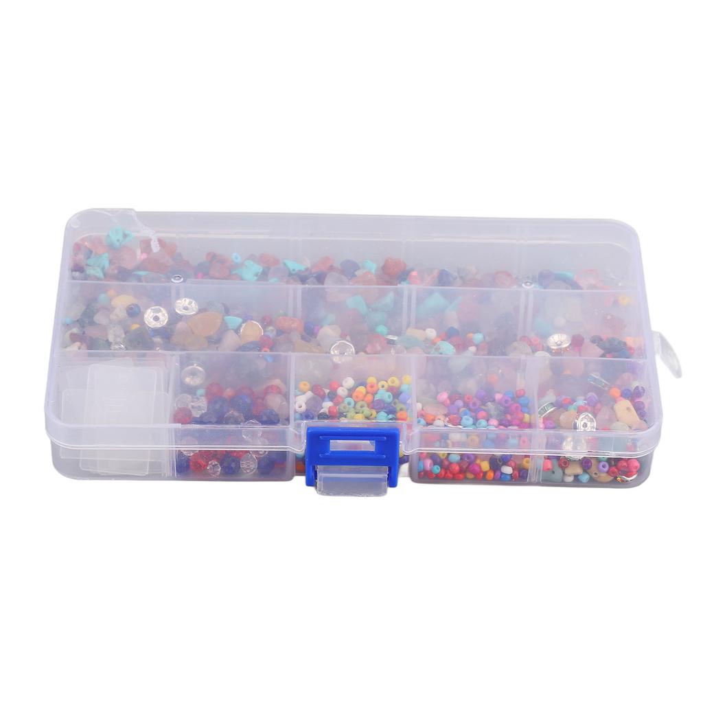 Jewelry Making Kits DIY Irregular Surface Polish 15 Compartment Stone Bracelet Beading Supplies