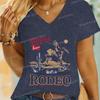Rodeo 90s Cowboy Shirt Cool Rodeo Classic Tops Gift For Cowgirls Trendy Rodeo Graphic Western Clothes Western Cowboy Tshirt