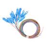 12pcs Fiber Optic Cable 12 Strand Ceramic Ferrule Low Insertion Loss Patch Cord for Instrumentation