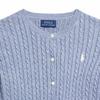 Polo Ralph Lauren Sweater Ss23 Logo Embroidered Cable Knit Long Sleeve Kids sweaters Blue CWPOSWEG6820321-400