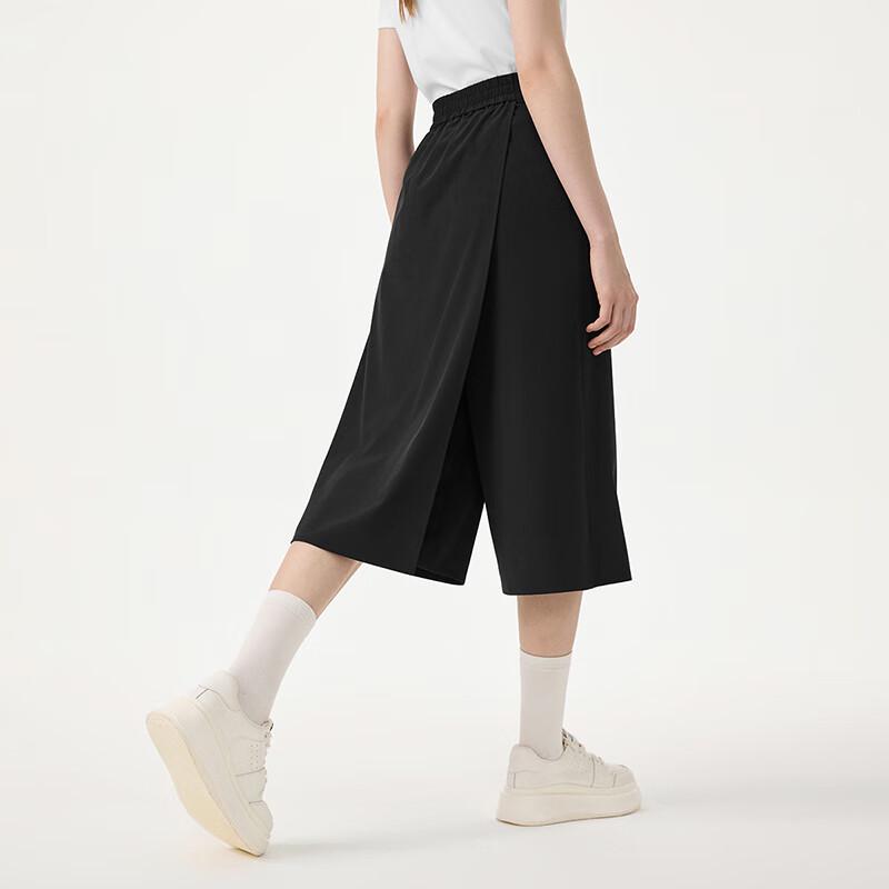 Tambor Women's TB5233016A Quick-Dry Elastic Wide-Leg Cropped Culottes