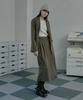 Mualeumoa Wool Bland Pin Tuck Wrap Skirt - Grayish Brown