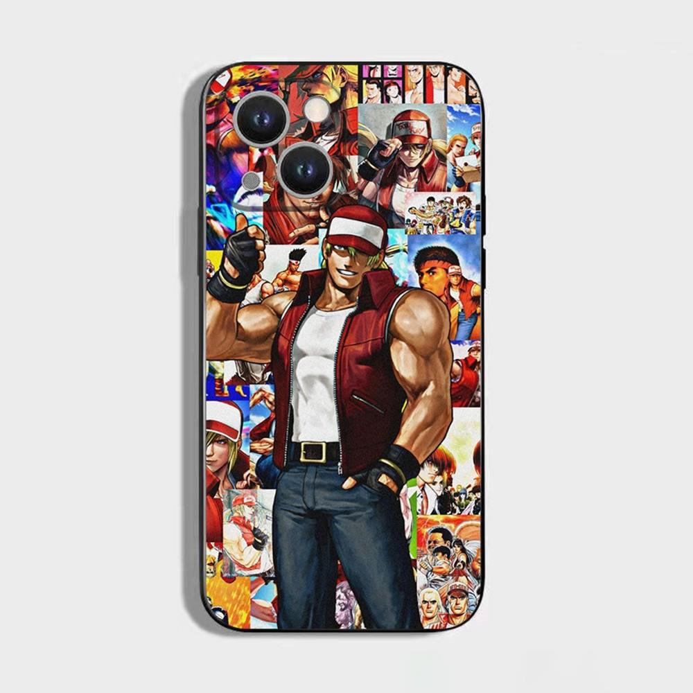 

Action Game F-Fatal Fury Phone Case For iPhone 16,15,14,13,12,11 Plus,Pro Max,XS,X,XR,SE,Mini,8,7,Soft Silicone Black Cover iPhone14Pro