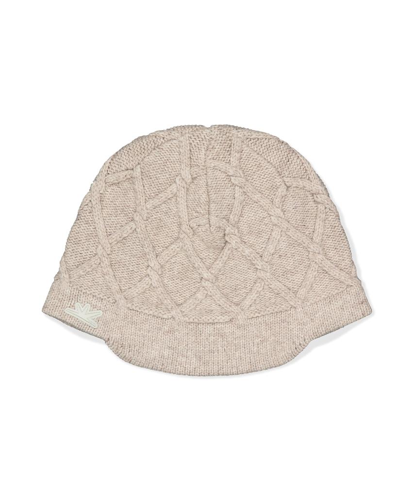 Sseonleobeutueo Cable Visor Beanie Ivory