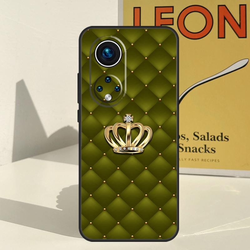 Quilted Texture Sofa Pattern Crown Case For Honor 200 Pro X9b X9a X8b X8a X8 X9 X9c 50 70 90 Lite Honor Magic 7 5 6 Pro Funda