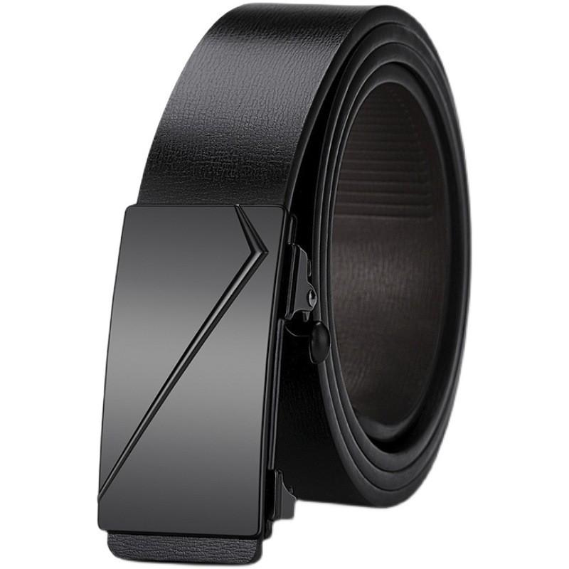 

Классический черный ремень из ПУ с застежкой из сплава и минималистичным стилем для офисного наряда 120cm