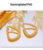 European & American Geometric Triangle Titanium Steel Earrings - Niche Design, Fashionable & Simple