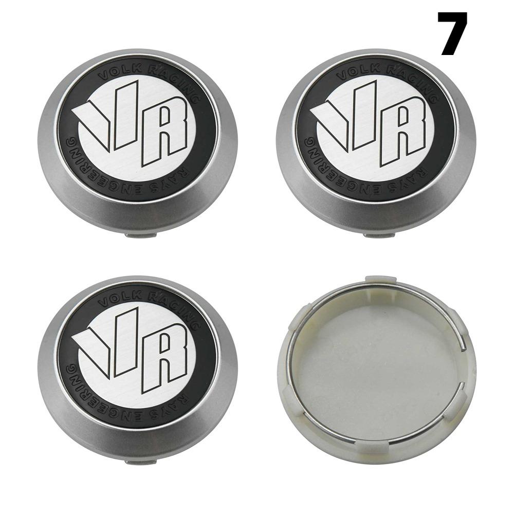 DBS3 4PCS New 64MM OD / 60MM ID Cap For Rims RAYS VOLK VR GRAM Emblem Wheel Center Cap Sport Car Logo Wheel Cover Hub caps